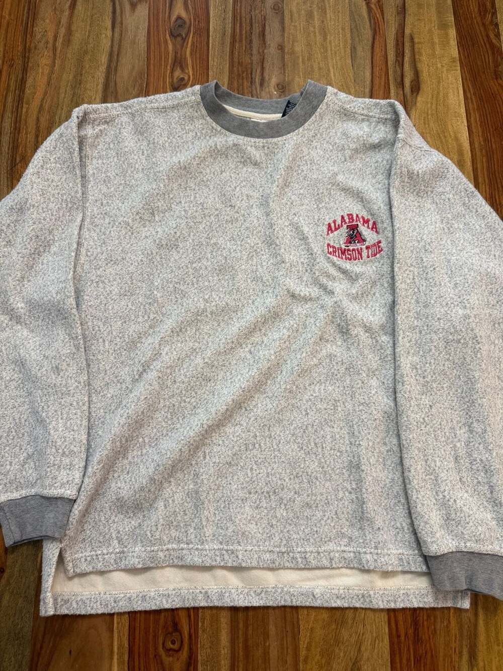 Vintage Alabama Crimson Tide Sweatshirt Size M Gray Embroidered